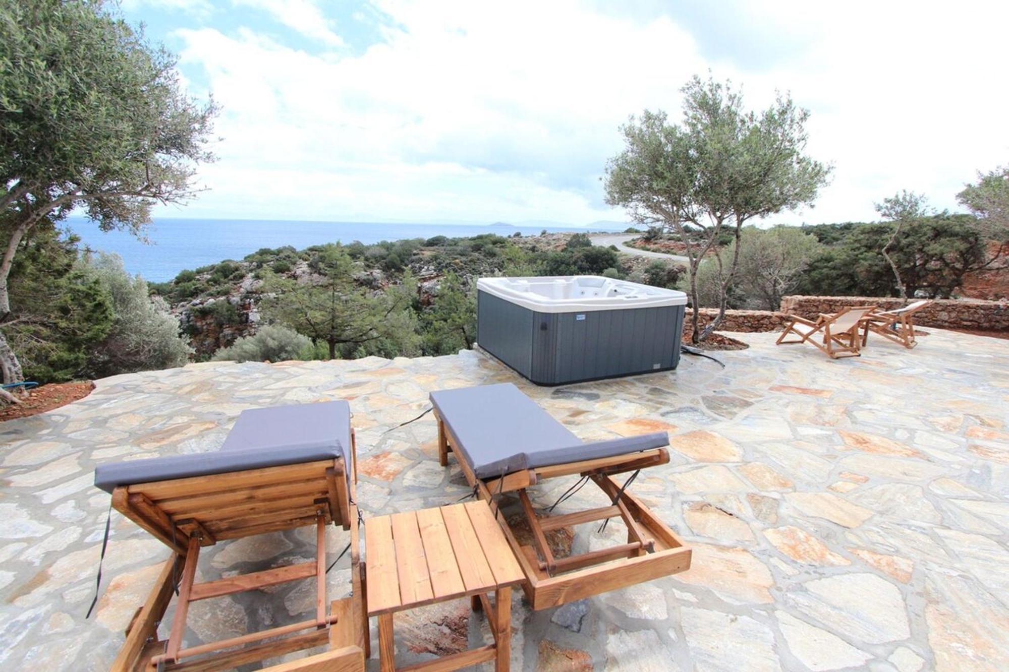 Villa Rouvis With Outdoor Hot Tub Ligaridia Zewnętrze zdjęcie